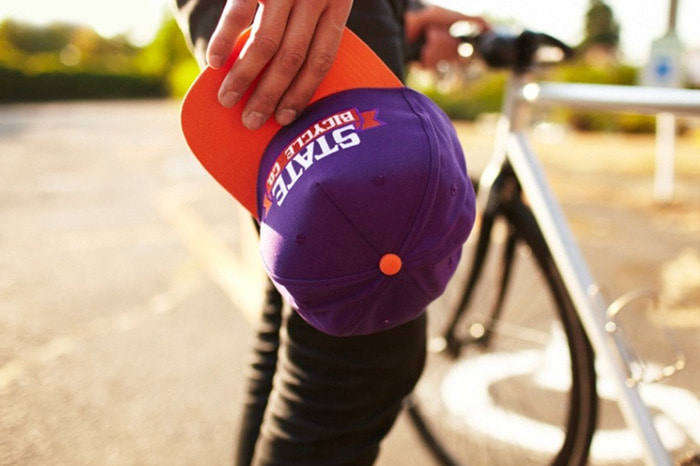 스테이츠바이시클 팀 프라이드 자전거 모자 (오렌지)